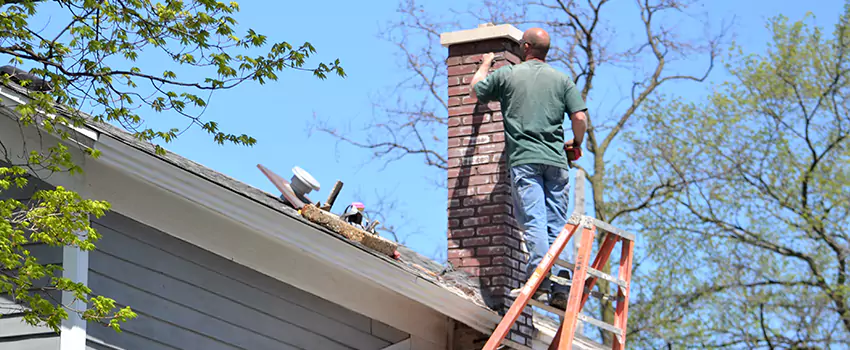 Vinyl and PVC Chimney Flashing Installation in North Haven, AB