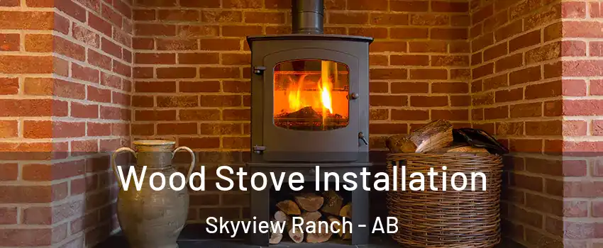 Wood Stove Installation Skyview Ranch - AB